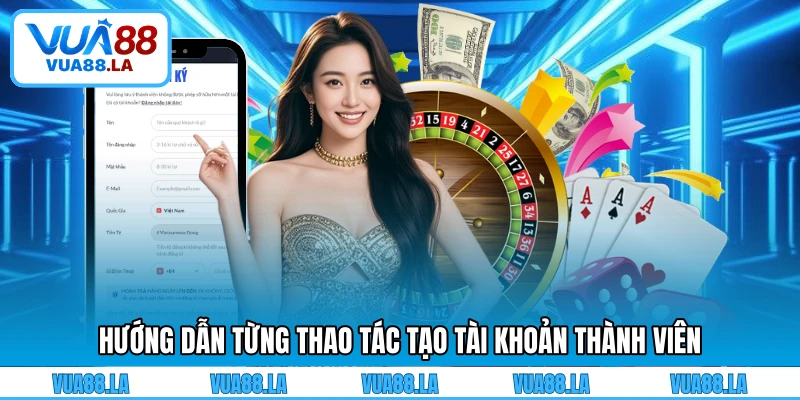 Hướng dẫn từng thao tác tạo tài khoản thành viên