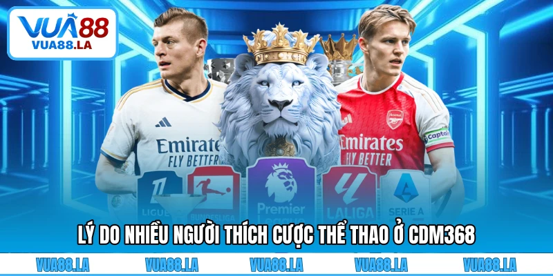 Lý do nhiều người thích cược thể thao ở CDM368